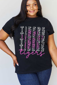 Full Size TIGERS Graphic Cotton Tee
