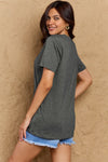 Simply Love Graphic T-shirts Full Size AUNTICORN LIKE A NORMAL AUNT BUT MORE AWESOME Graphic Cotton Tee