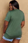 Simply Love Graphic T-shirts Full Size AUNTICORN LIKE A NORMAL AUNT BUT MORE AWESOME Graphic Cotton Tee
