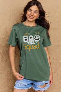 Full Size BOO SQUAD Graphic Cotton T-Shirt