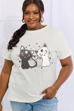 Simply Love Graphic T-shirts Full Size Cats Graphic Cotton Tee