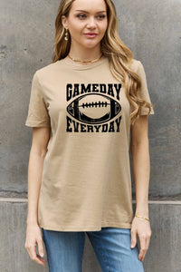 Full Size GAMEDAY EVERYDAY Graphic Cotton Tee