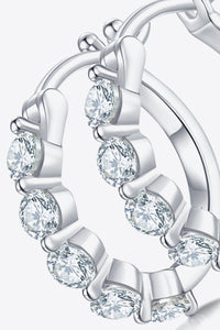 Baeful 1 Carat Moissanite 925 Sterling Silver Earrings