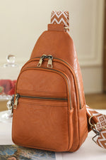 Trendsi Baeful It's Your Time PU Leather Sling Bag