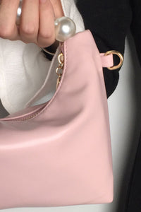 Baeful PU Leather Pearl Handbag