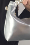 Trendsi Baeful PU Leather Pearl Handbag