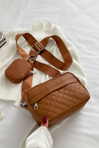 Baeful PU Leather Shoulder Bag with Small Purse