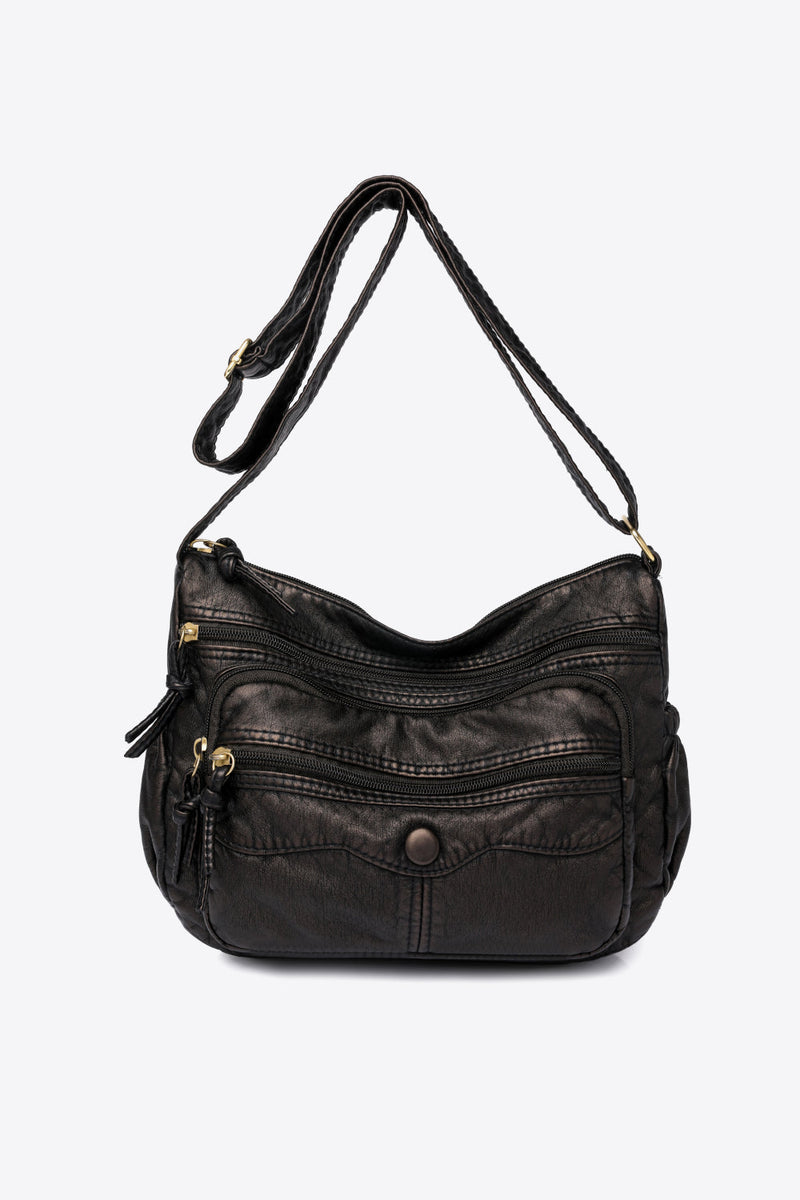 Trendsi Black / One Size Baeful PU Leather Crossbody Bag