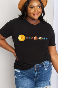 Full Size Solar System Graphic Cotton Tee
