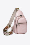 Trendsi Blush Pink / One Size Baeful It's Your Time PU Leather Sling Bag