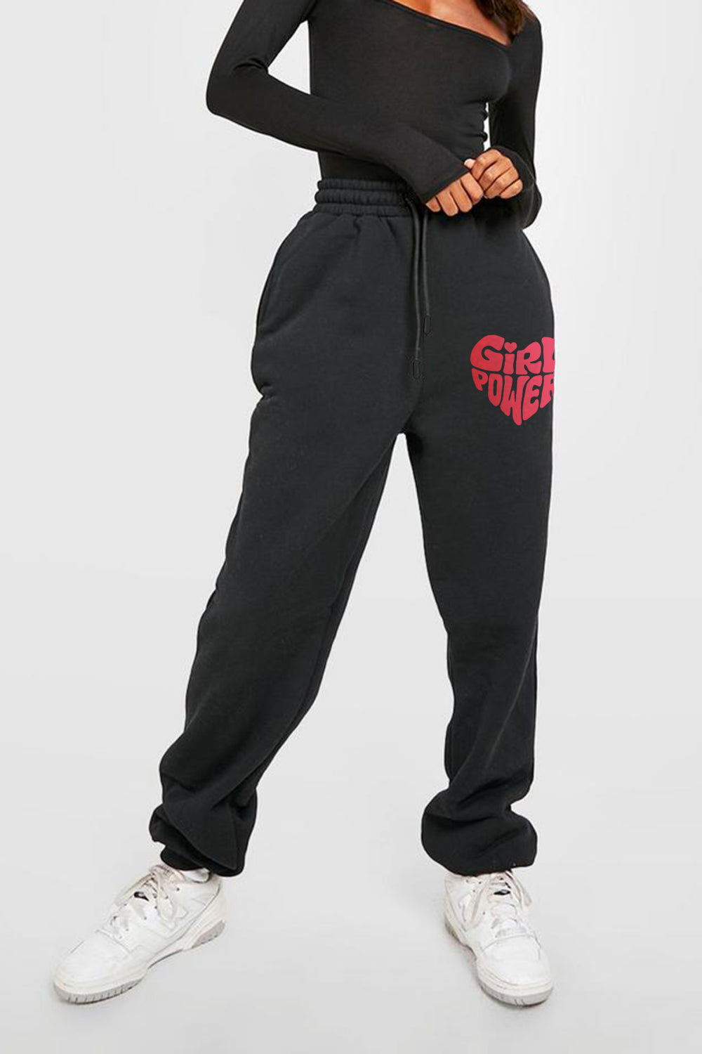 Full Size GIRL POWER Graphic Sweatpants