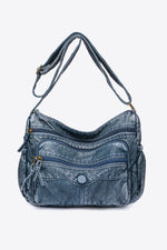 Trendsi French Blue / One Size Baeful PU Leather Crossbody Bag