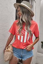 Trendsi Graphic T-shirts Stars and Stripes Graphic Tee Shirt Scarlett