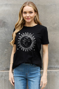 Sun and Star Graphic Cotton Tee