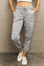 Trendsi Heather Gray / S Ninexis Full Size Tie Waist Long Sweatpants