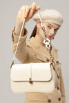 Trendsi Ivory / One Size Baeful PU Leather Shoulder Bag
