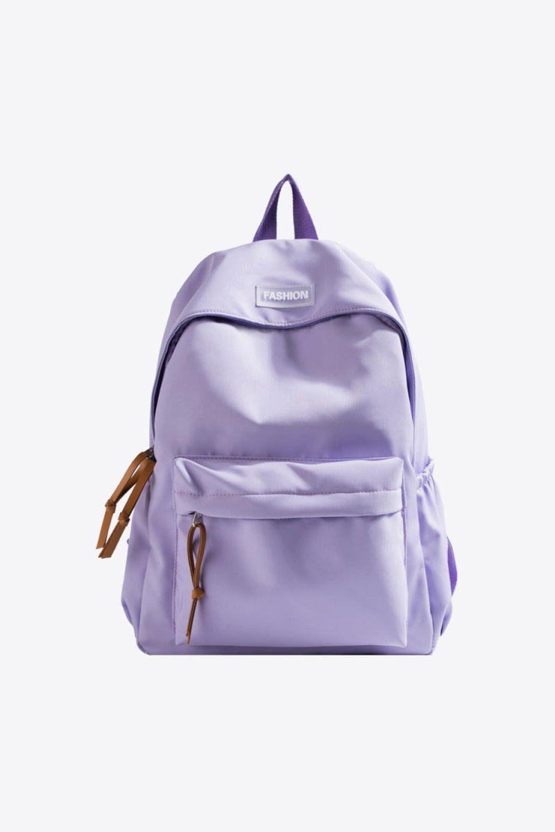 Trendsi Lavender / One Size Baeful FASHION Polyester Backpack