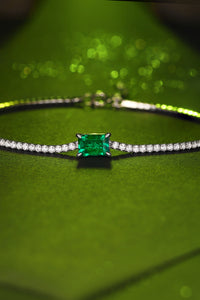Baeful 1 Carat Lab-Grown Emerald Bracelet