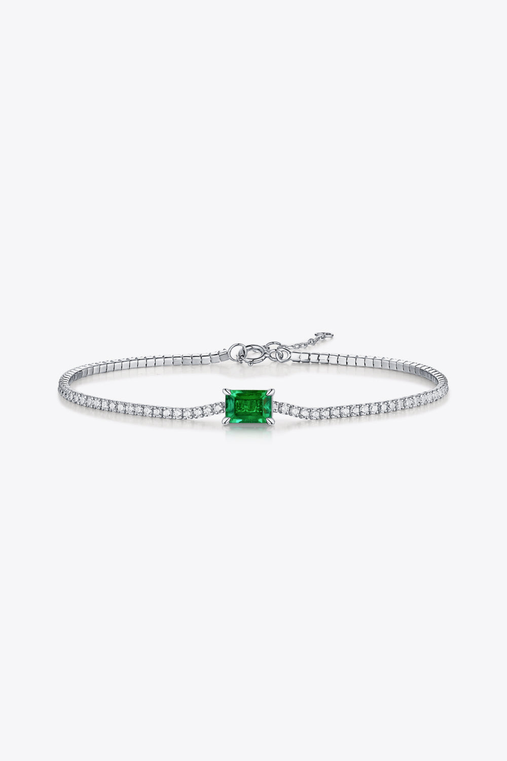 Baeful 1 Carat Lab-Grown Emerald Bracelet
