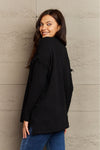 Trendsi Ninexis Full Size Buttoned Dropped Shoulder Raw Hem Pullover Sweater