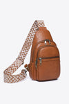 Trendsi Ochre / One Size Baeful It's Your Time PU Leather Sling Bag