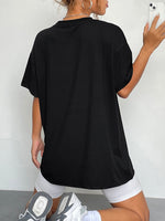 Trendsi Round Neck Short Sleeve Ghost Graphic T-Shirt