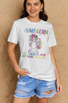 Trendsi Simply Love Full Size AUNTICORN LIKE A NORMAL AUNT BUT MORE AWESOME Graphic Cotton Tee