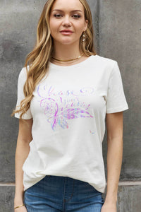 Full Size CHASE YOUR DREAMS Graphic Cotton Tee