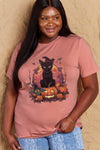 Trendsi Simply Love Full Size Halloween Theme Graphic T-Shirt
