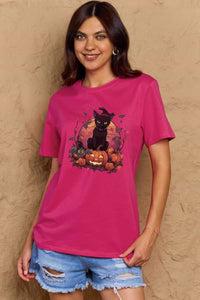 Full Size Halloween Theme Graphic T-Shirt