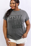 Trendsi Simply Love Full Size TX 1845 Graphic Cotton Tee