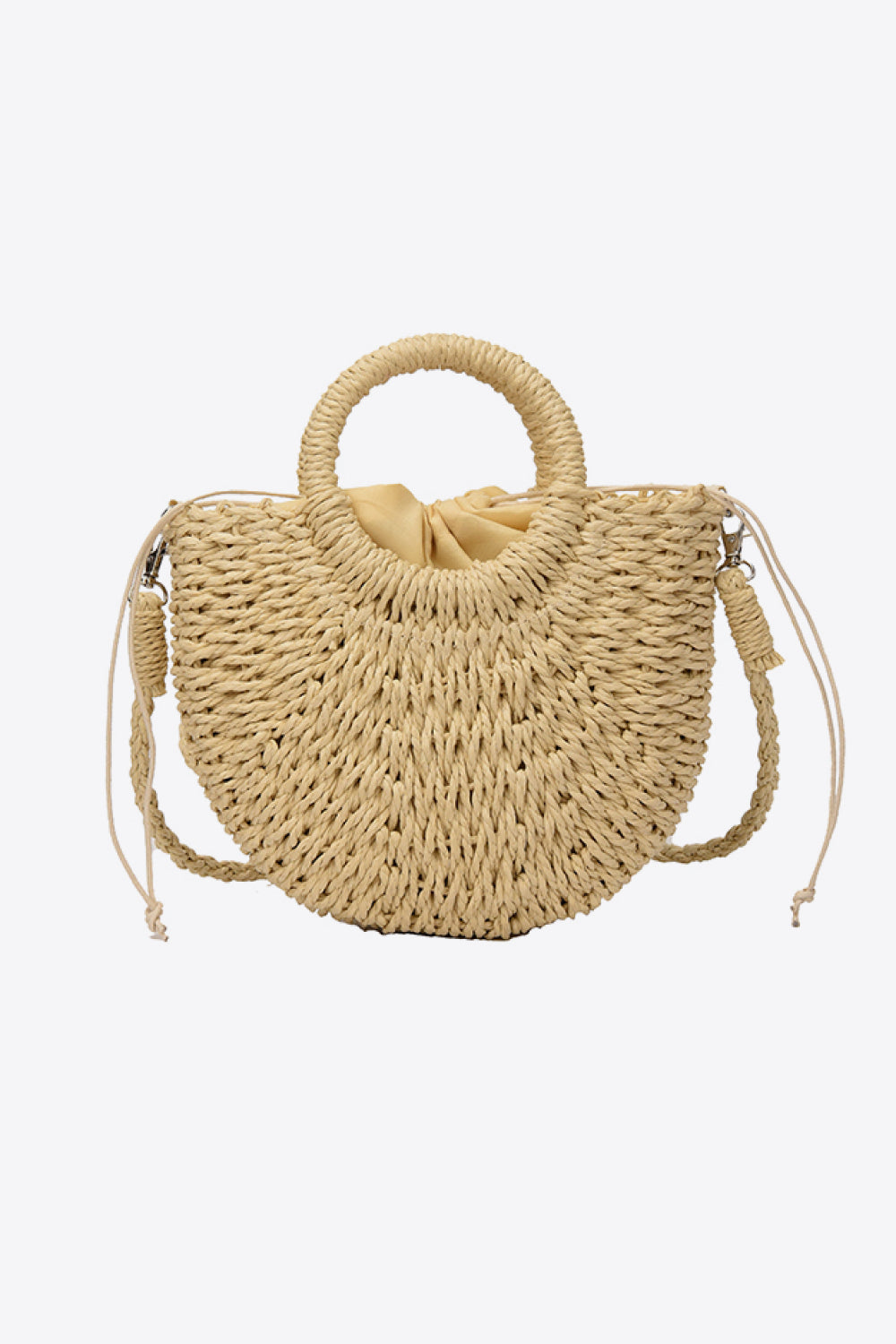 Trendsi Tan / One Size Baeful Crochet Crossbody Bag