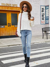 Trendsi Turtle Neck Cable-Knit Sweater