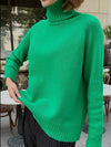 Trendsi Turtle Neck Raglan Sleeve Sweater