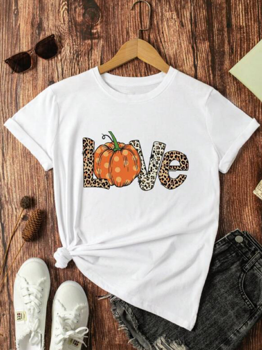 Trendsi White / S Simply Love Full Size LOVE Graphic T-Shirt