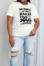 Trendsi Women Plus Size T-shirt Simply Love Full Size Slogan Graphic Cotton Tee