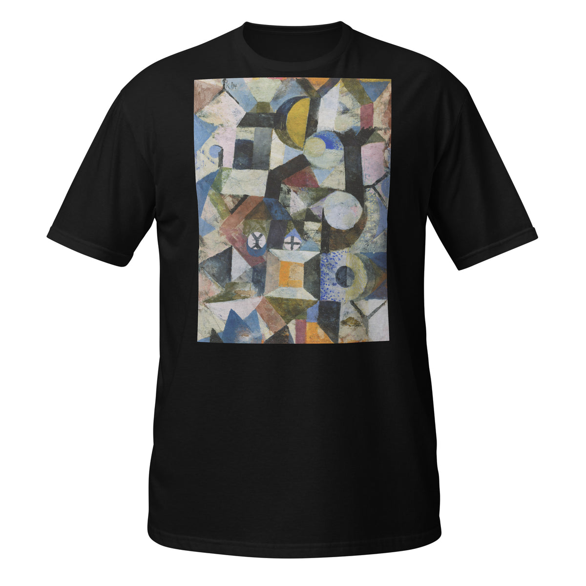 Abstract Composition with the Yellow Half-Moon and the Y T-Shirt
