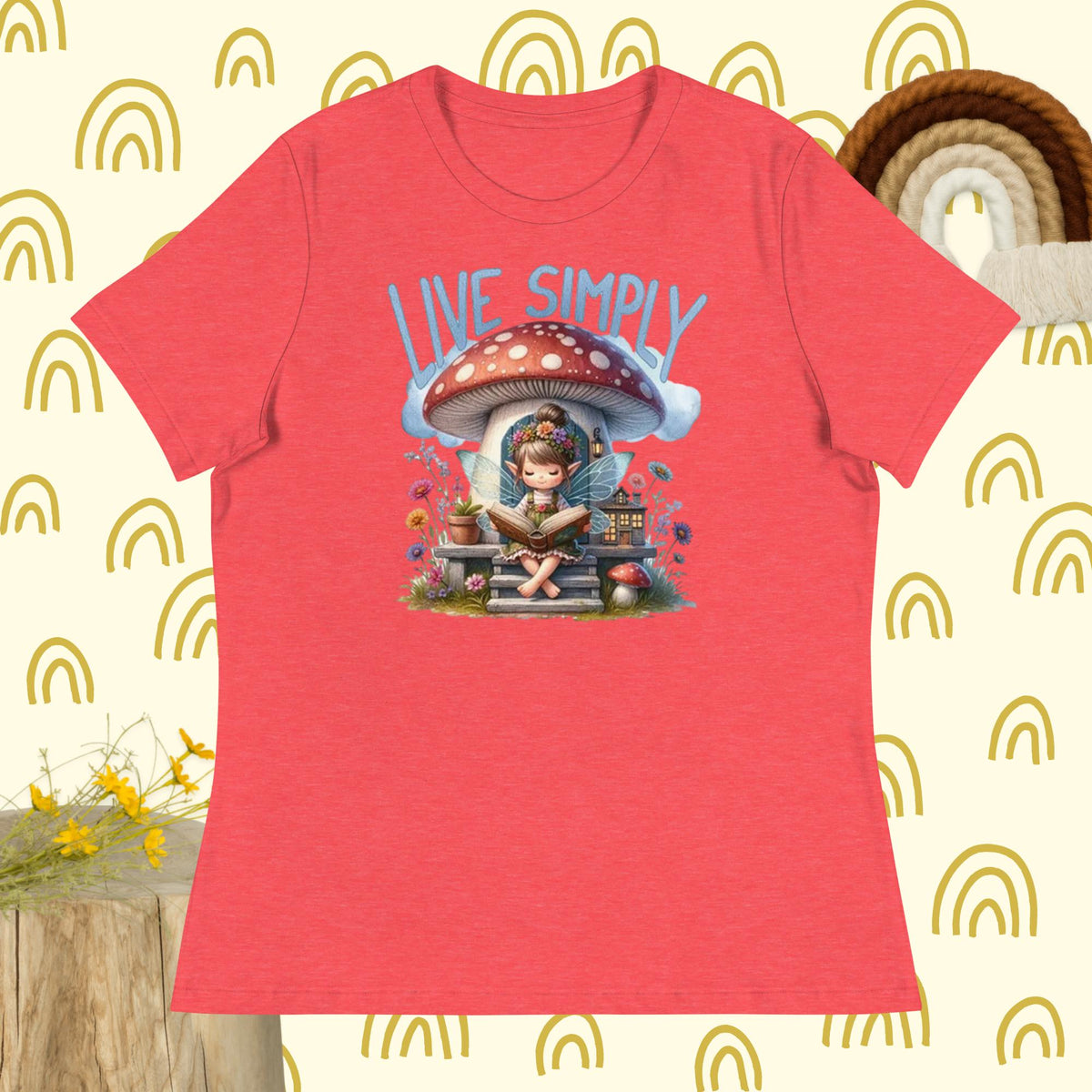Live Simply Mushroom T-Shirts
