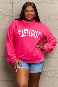 Full Size EAST COAST Graphic Sweatshirt