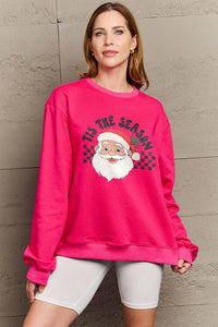 Full Size Santa Graphic Long Sleeve Sweatshirt