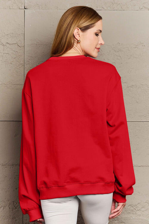 Full Size ROCKIN AROUND  Long Sleeve Sweatshirt