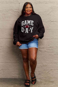 Full Size GAME DAY Graphic Sweatshirt