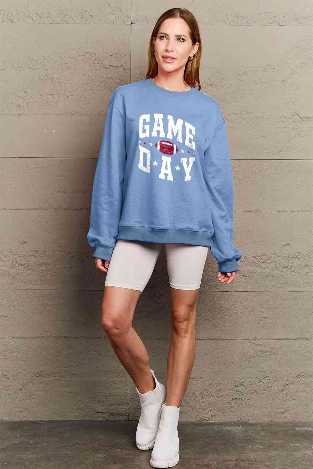 Full Size GAME DAY Graphic Sweatshirt