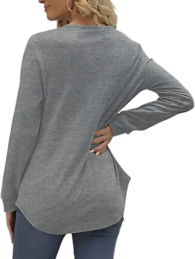 Round Neck Long Sleeve T-Shirt