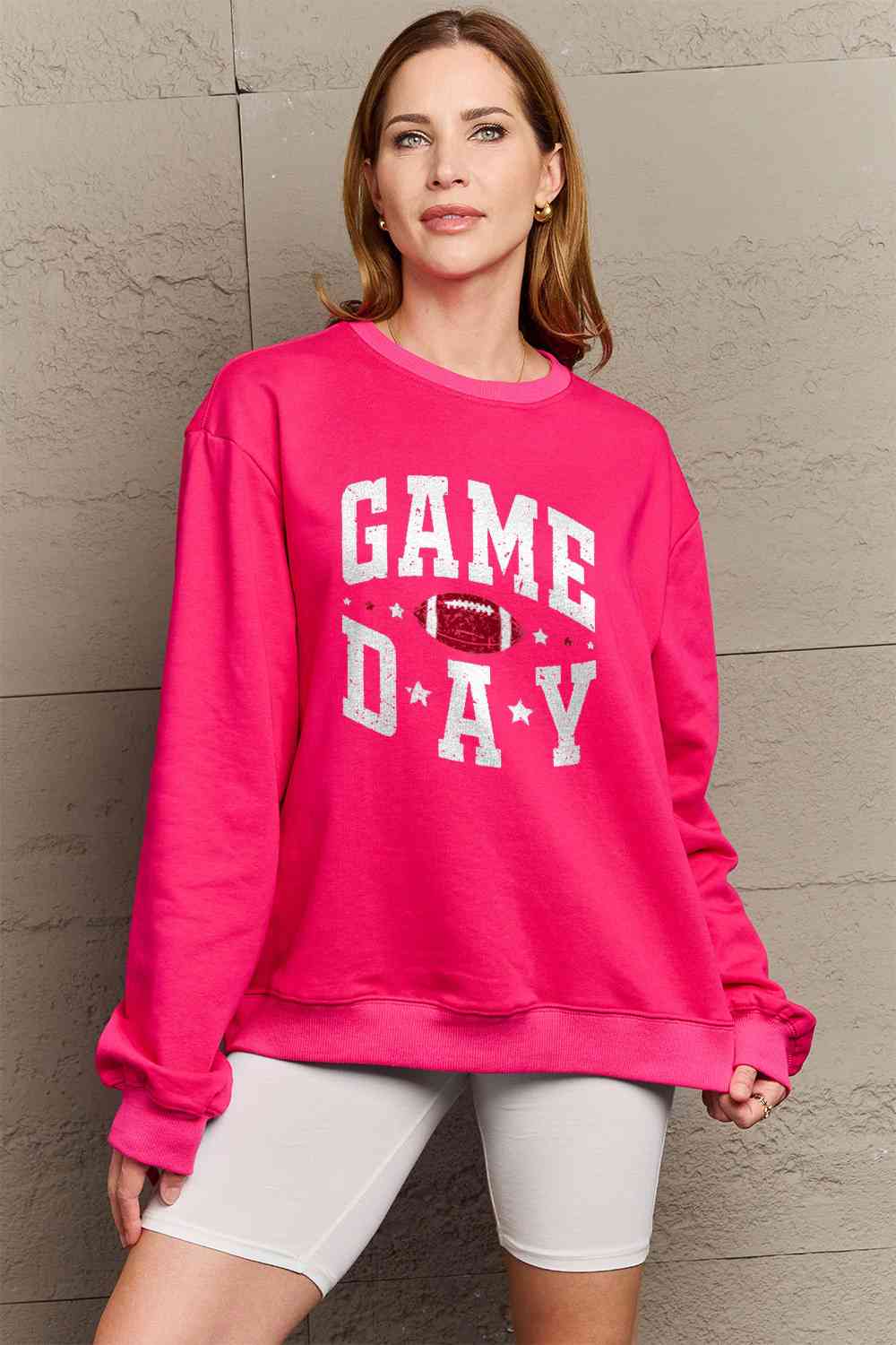 Full Size GAME DAY Graphic Sweatshirt