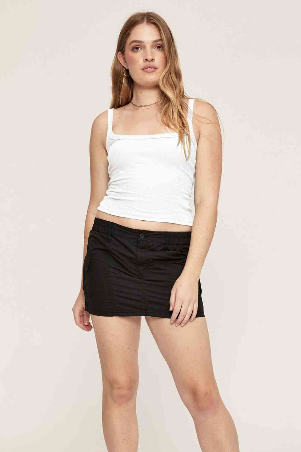 In Your Dreams Ribbed Cropped Cami