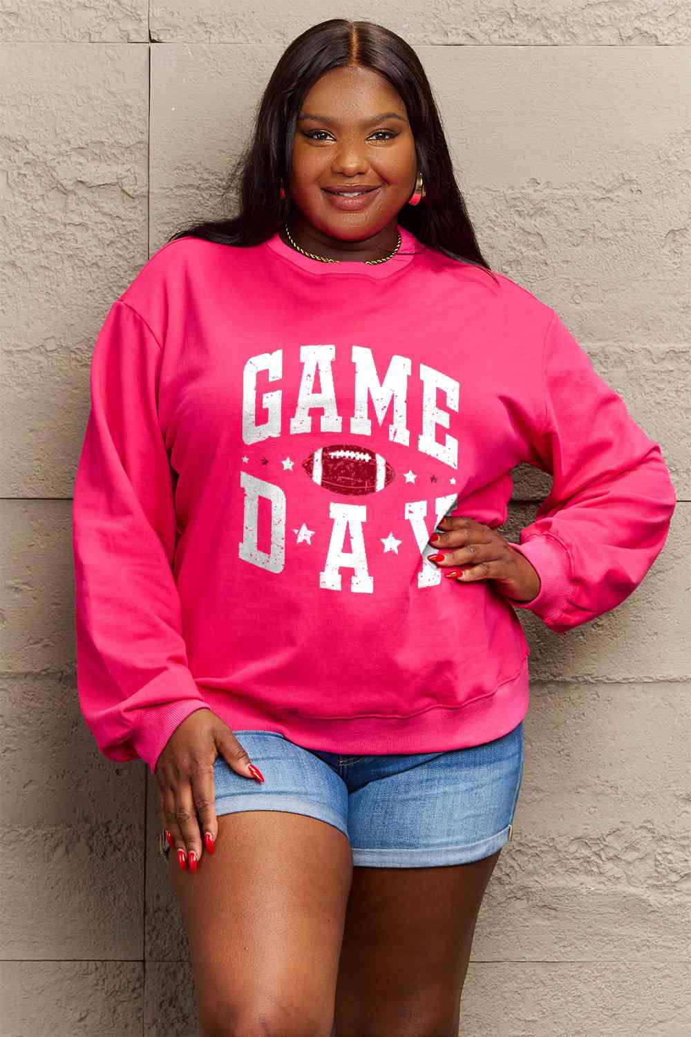 Full Size GAME DAY Graphic Sweatshirt