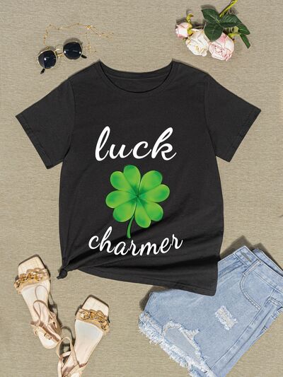 LUCK CHARMER Round Neck T-Shirt