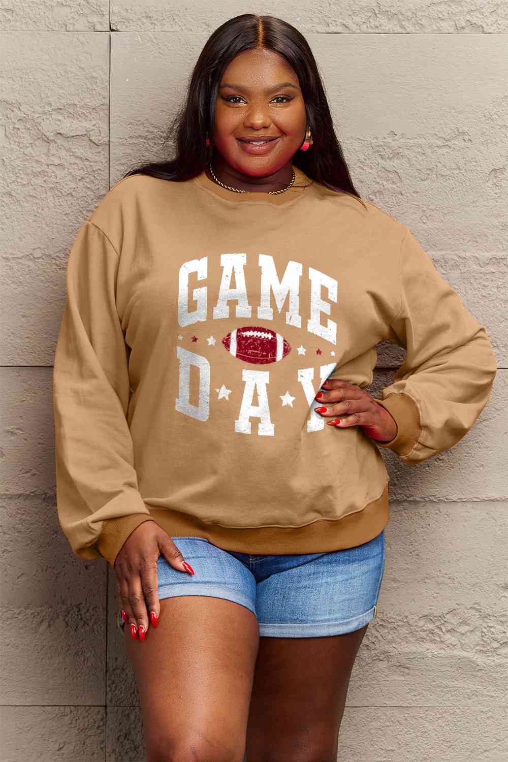 Full Size GAME DAY Graphic Sweatshirt