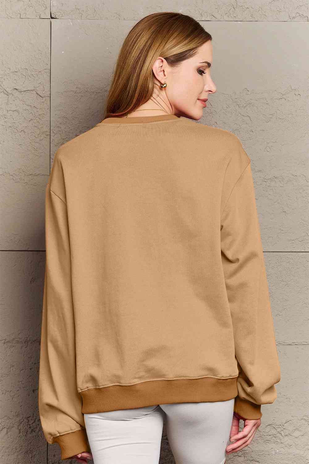 Full Size YEEHAW Graphic Round Neck Sweatshirt